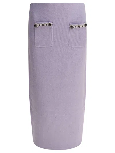 SELF-PORTRAIT SKIRTS PURPLE