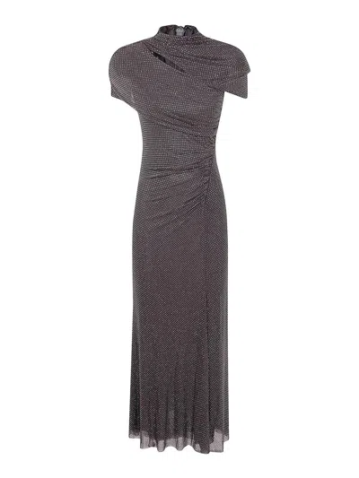 Self-portrait Vestido Midi - Gris