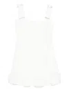 Self-portrait Sleeveless Midi Dress In White