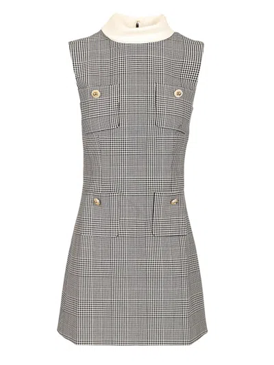 Self-portrait Sleeveless Mini Dress Dresses Multicolor In Gray