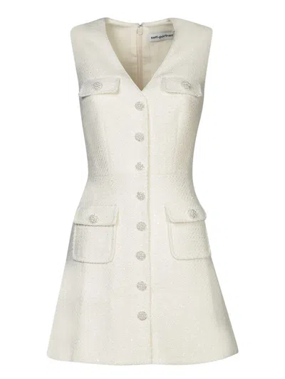 Self-portrait Dresses In White