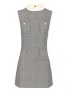 Self-portrait Sleeveless Prince Of Wales Check Mini Dress In Multi