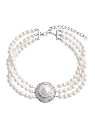 Self-portrait Small Crystal Pearl Choker