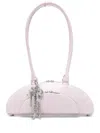 Self-portrait Smooth Leather Shoulder Bag In Pink