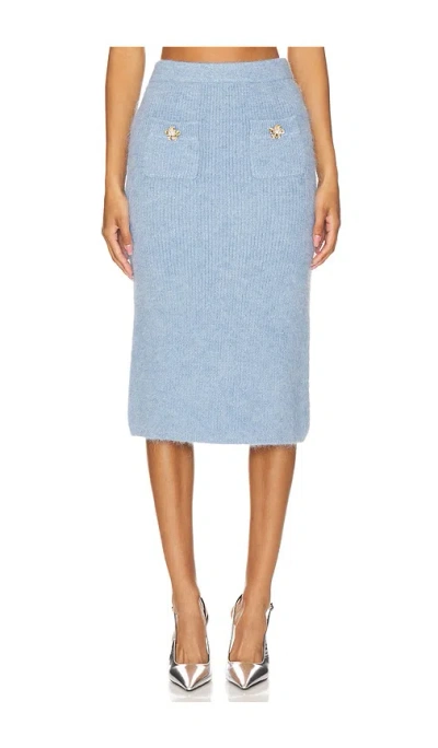 SELF-PORTRAIT SOFT KNIT MIDI SKIRT