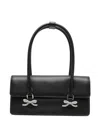 Self-portrait Self Portrait Soft Leather Shoulder Bag In Black