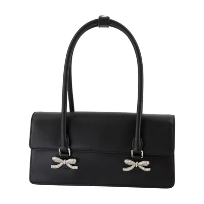 Self-portrait Soft Shoulder Bag In Black