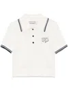 Self-portrait Women Polo With Sp Application In White