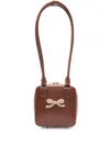 Self-portrait Square Shoulder Bag In Brown
