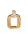 Self-portrait Square Twisted Earrings In Gold