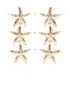 Self-portrait Starfish-drop Earrings In Gold