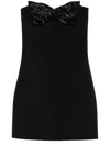 Self-portrait Strapless Mini Dress With Bow In Black