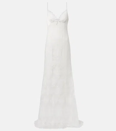 Self-portrait Strappy Floral Lace Gown