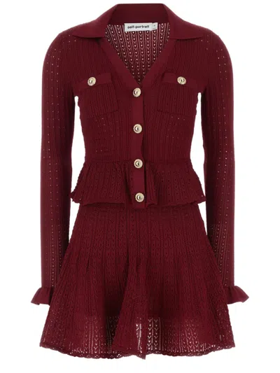 SELF-PORTRAIT SELF-PORTRAIT STRETCH VISCOSE BLEND MINI DRESS