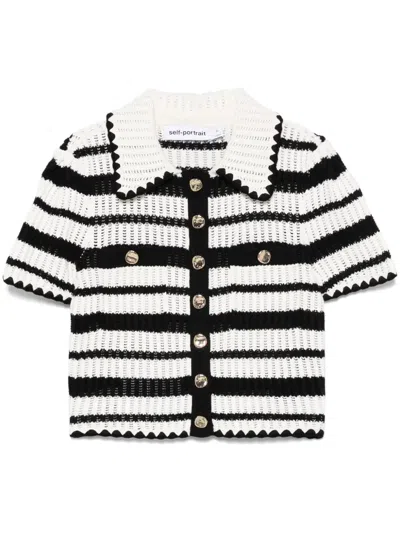 SELF-PORTRAIT STRIPED TOP