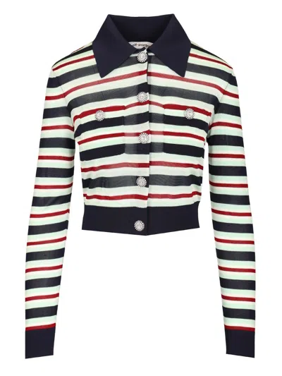SELF-PORTRAIT STRIPED VISCOSE JUMPER