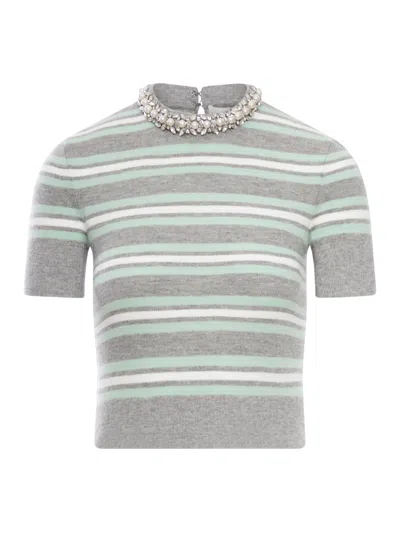 Self-portrait Striped Wool Sweater