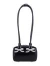 Self-portrait Self Portrait Curved Shoulder Bag In Black