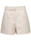 Self-portrait Structured Bouclé Shorts