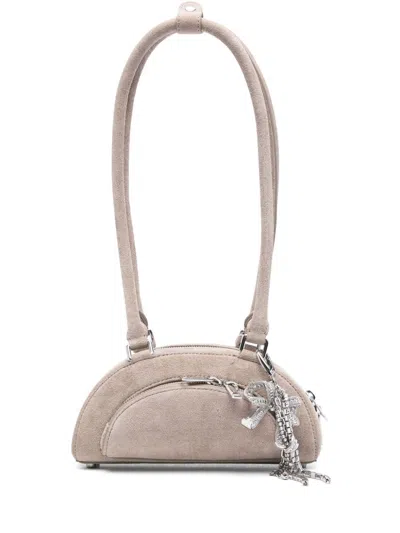 Self-portrait Self Portrait Suede Mini Shoulder Bag