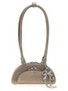 Self-portrait Mini Shoulder Bag With Charm Detail In Brown