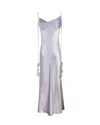 Self-portrait Flower Maxi Dress In Purple