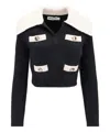 Self-portrait Embellished Alpaca-blend Sweater In Black