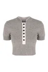 Self-portrait Sweater In Wool Blend In Gray