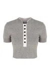 Self-portrait Sweater In Wool Blend In Gray