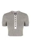 Self-portrait Sweater In Wool Blend In Gray