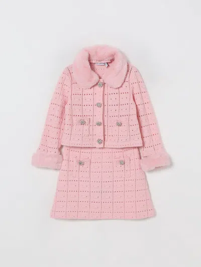 Self-portrait Co-ord  Kids Color Pink