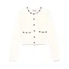 Self-portrait Crystal-embellished Cardigan In Multicolor
