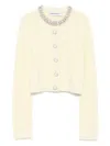 Self-portrait Sweatshirt In Yellow