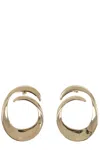 Self-portrait Swirl Earrings In Gold
