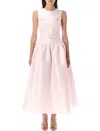 Self-portrait Taffeta Tailored Midi Dress In Pink