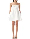 Self-portrait Taffeta Bandeau Mini Dress