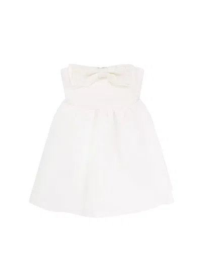 SELF-PORTRAIT TAFFETA BANDEAU MINI DRESS