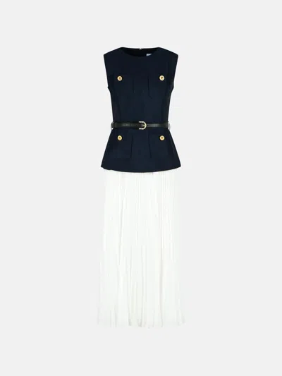 Self-portrait 'taffeta' Blue Polyester Dress