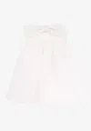 Self-portrait Taffeta Bandeau Mini Dress In White