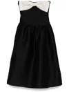 Self-portrait Taffeta Contrast-bow Midi Dress