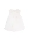 Self-portrait Taffeta Bandeau Mini Dress In White