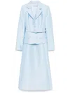 Self-portrait Midi Taffeta Dress In Blue