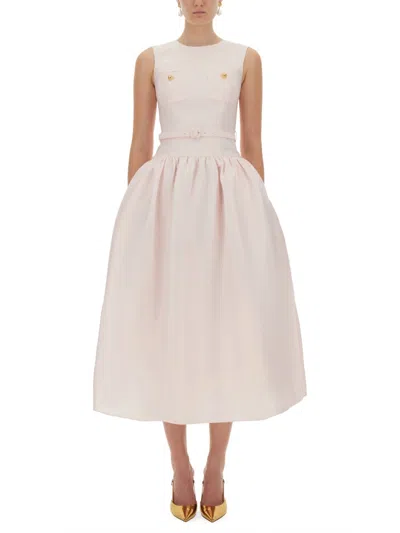 SELF-PORTRAIT TAFFETA MIDI DRESS