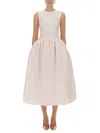 Self-portrait Taffeta Midi Dress In Pink