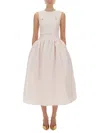 Self-portrait Taffeta Midi Dress In Pink