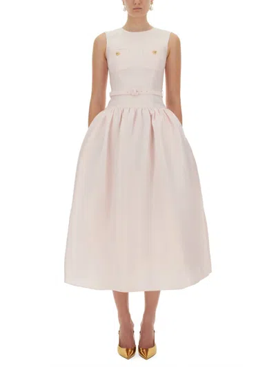 SELF-PORTRAIT SELF-PORTRAIT TAFFETA MIDI DRESS