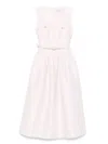 Self-portrait Taffeta Midi Dress In White