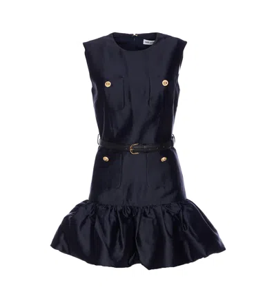 SELF-PORTRAIT TAFFETA MINI DRESS