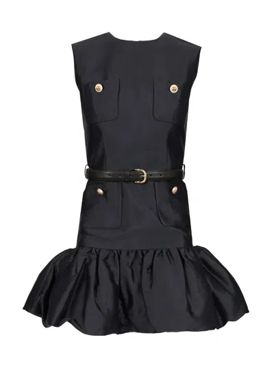 SELF-PORTRAIT TAFFETA MINI DRESS