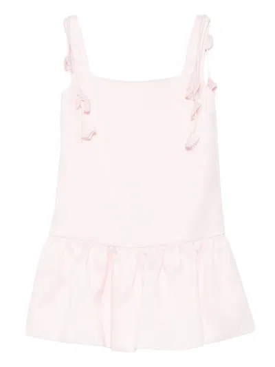 Self-portrait Taffeta Mini Dress In Pink